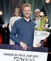 [Translate to English:] Andreas Sommerfeldt fik ud over ære en præmie på 50.000 kroner. med sig hjem. Pressefoto: Agnete Schlichtkrull